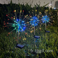 Lumière des feux d'artifice solaire LED